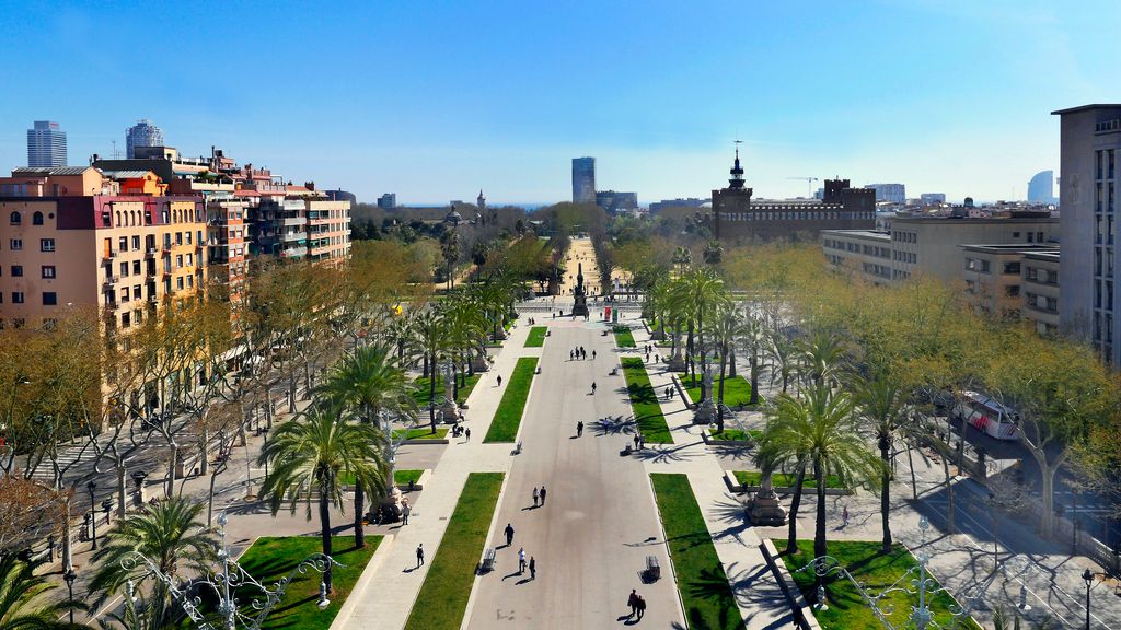 Vista del passeig de Lluís Companys