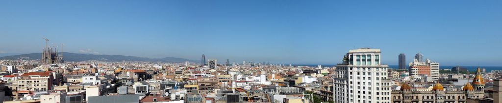 Vista aèria i panoràmica de l'Eixample de Barcelona