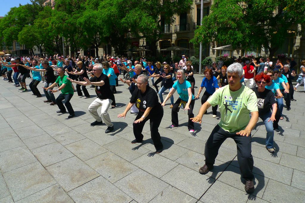 Taitxí al pla de la Catedral de Barcelona