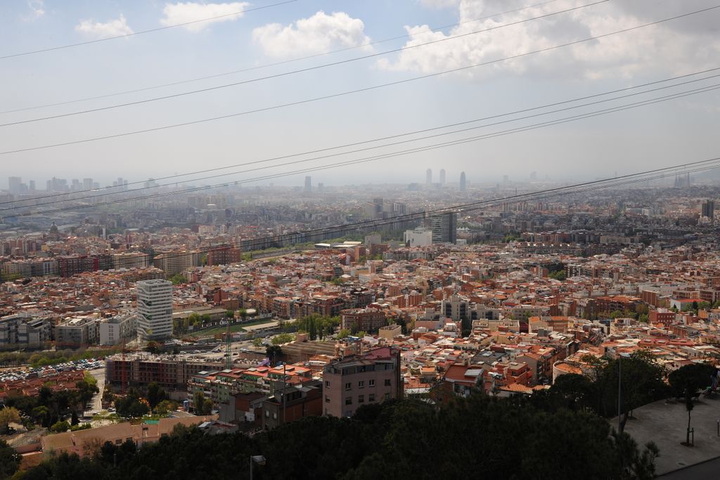 Vista panoràmica de Barcelona des de Torre Baró