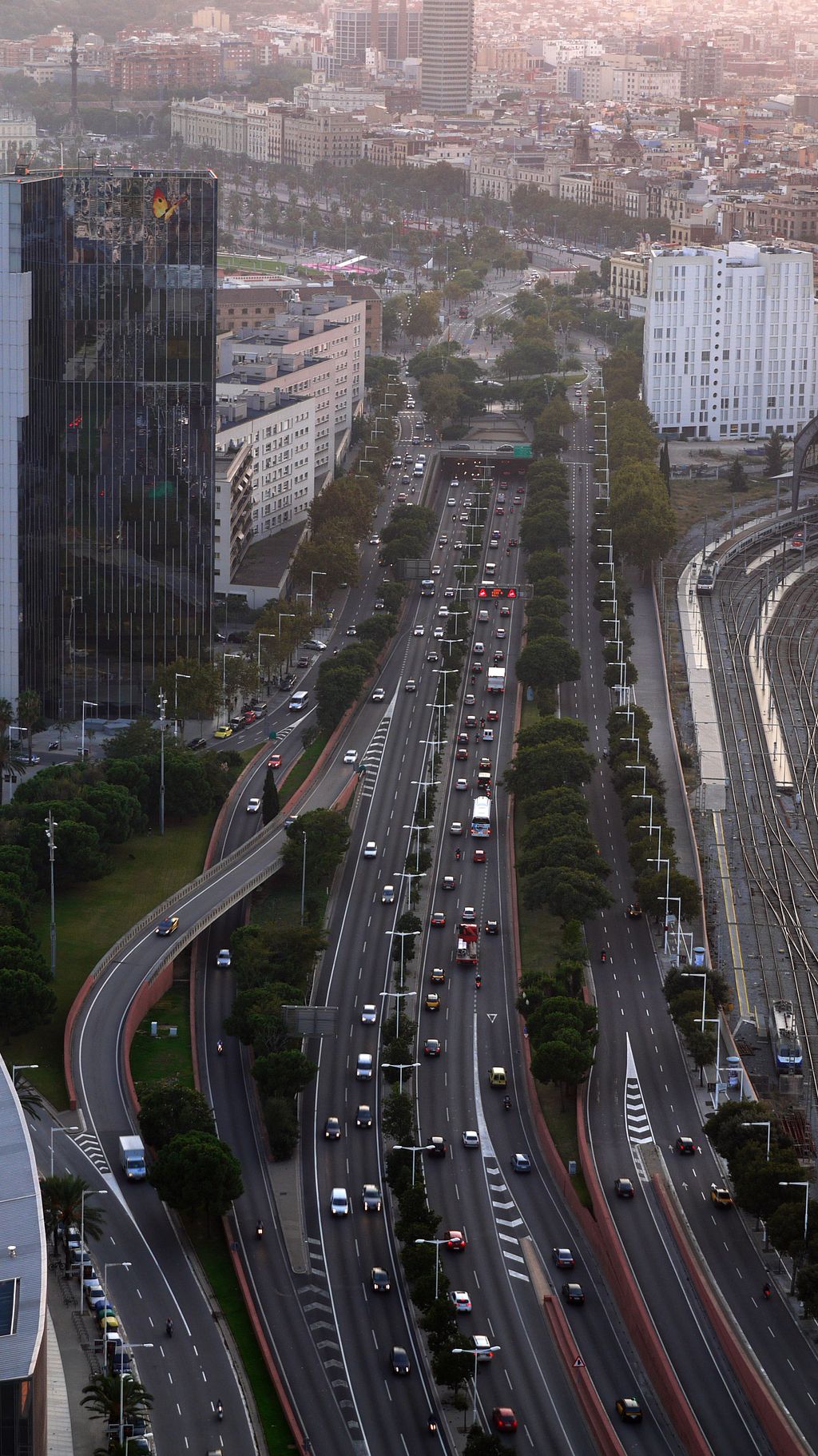 Ronda del Litoral. Vista aèria