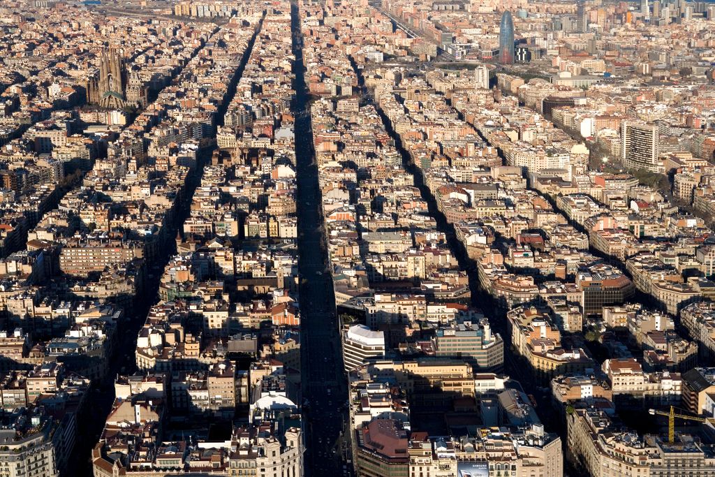 Vista aèria de l'Eixample