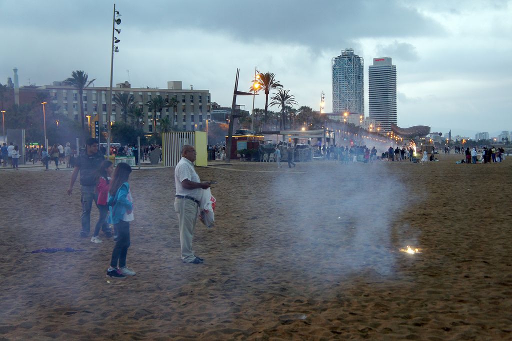 Revetlla de Sant Joan. Platja