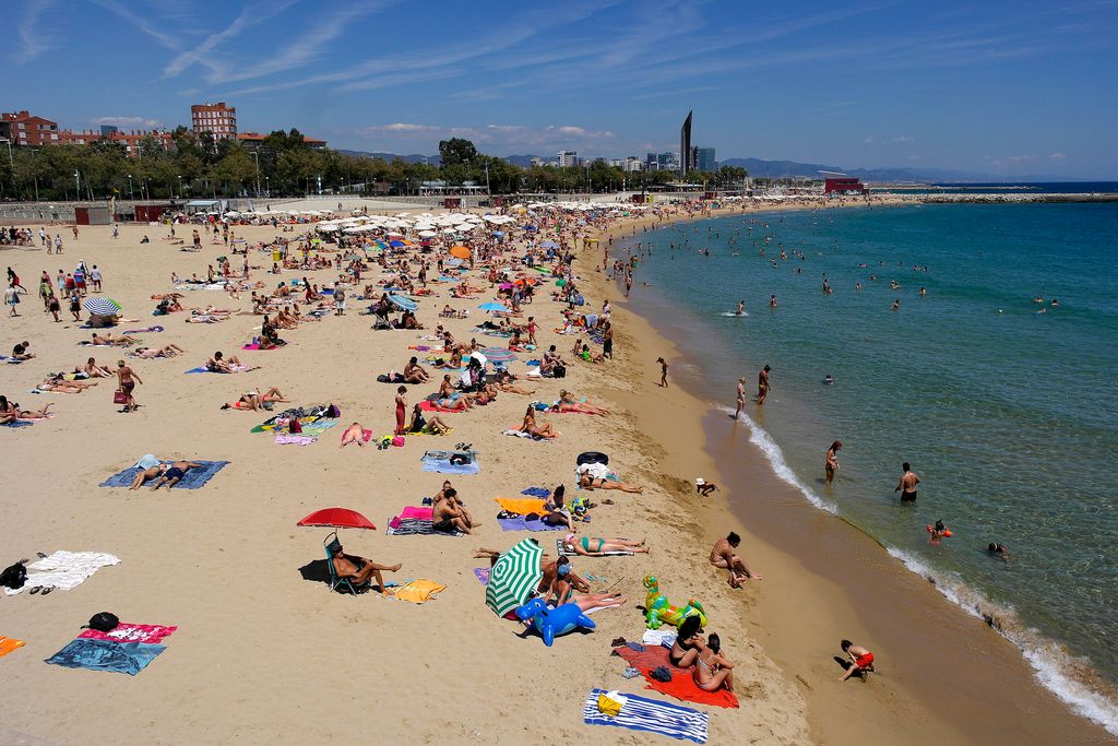 Platja de la Nova Icària. Vista panoràmica