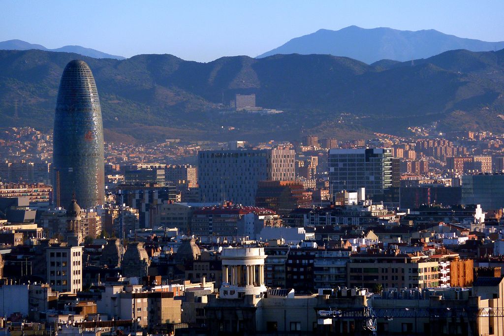 Vista parcial de Barcelona