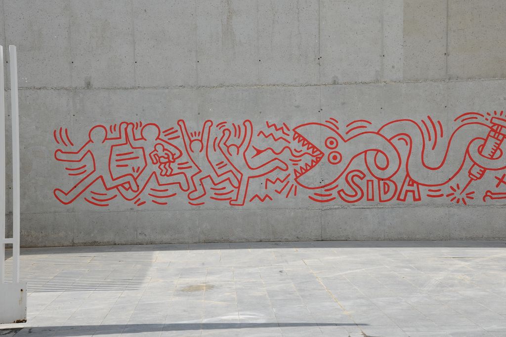 Mural contra la sida de Keith Haring