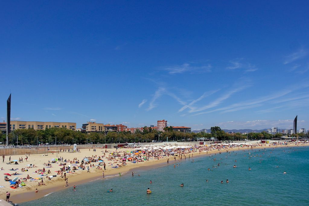 Platja de la Nova Icària. Vista panoràmica