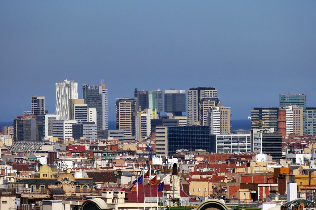 Vista aèria de la zona de Diagonal Mar