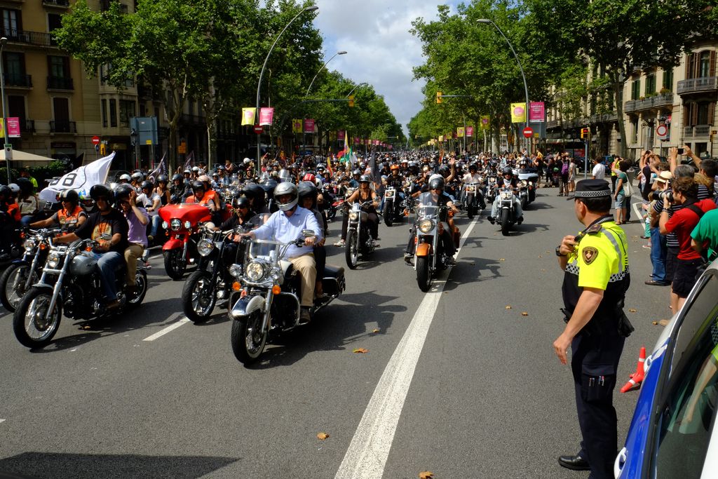 Barcelona Harley Days 2014. Passejada