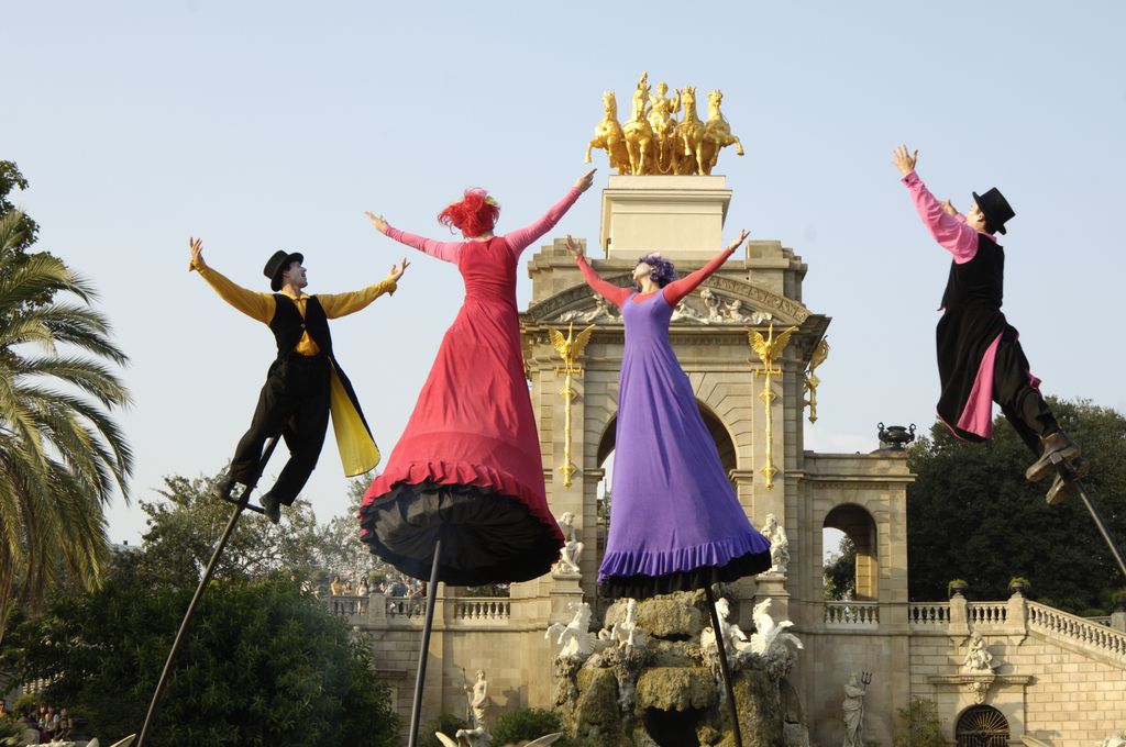 La Mercè 2009. Parc de la Ciutadella Espectacle de dansa i acrobàcies