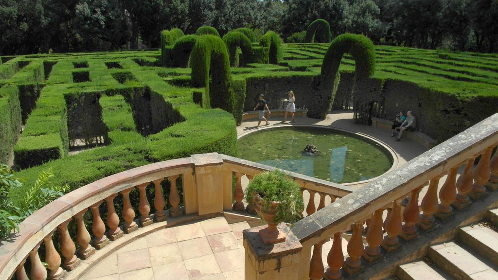 Parc del Laberint d'Horta. Escales del mirador al laberint