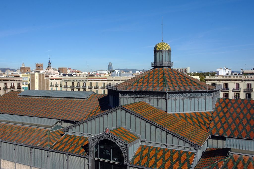 El Born Centre de Cultura i Memòria. Coberta de l'edifici