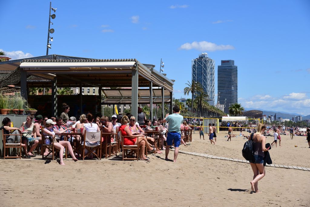 Platja de la Barceloneta. Guingueta