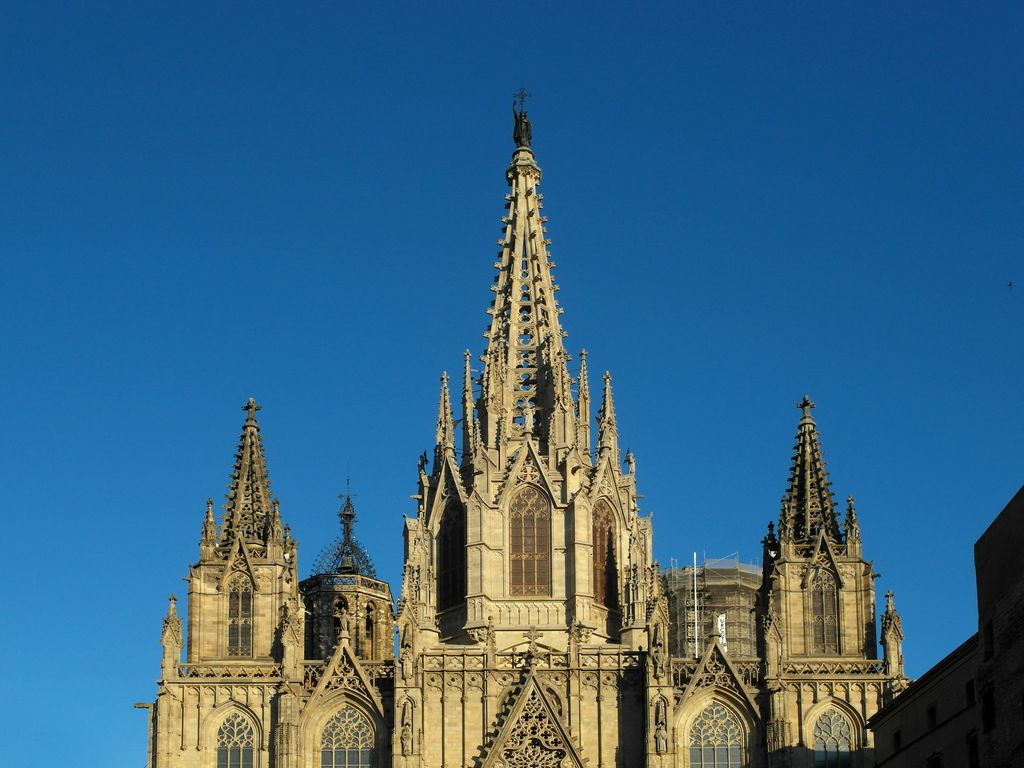 Torres i cimbori de la Catedral de Barcelona