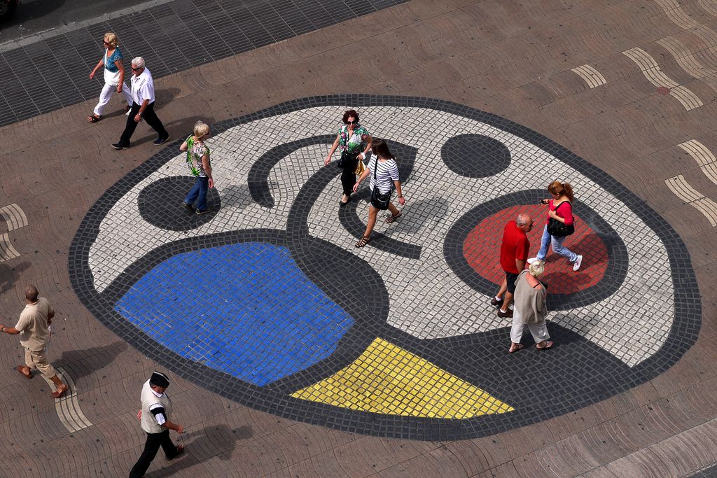 La Rambla Mosaic de Joan Miró al pla de l'Os