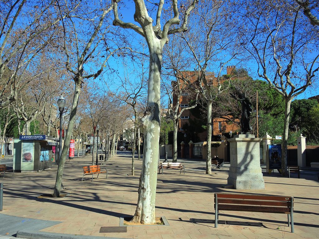 Plaça de Pedralbes. Monument A Pearson