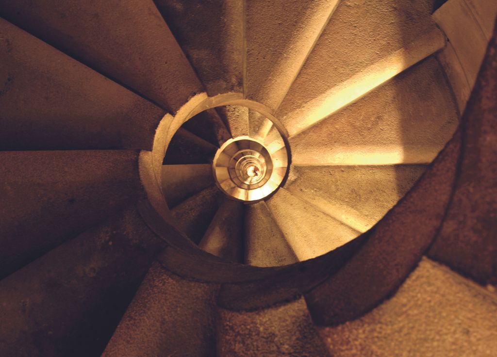 Temple de la Sagrada Família. Escales de caragol