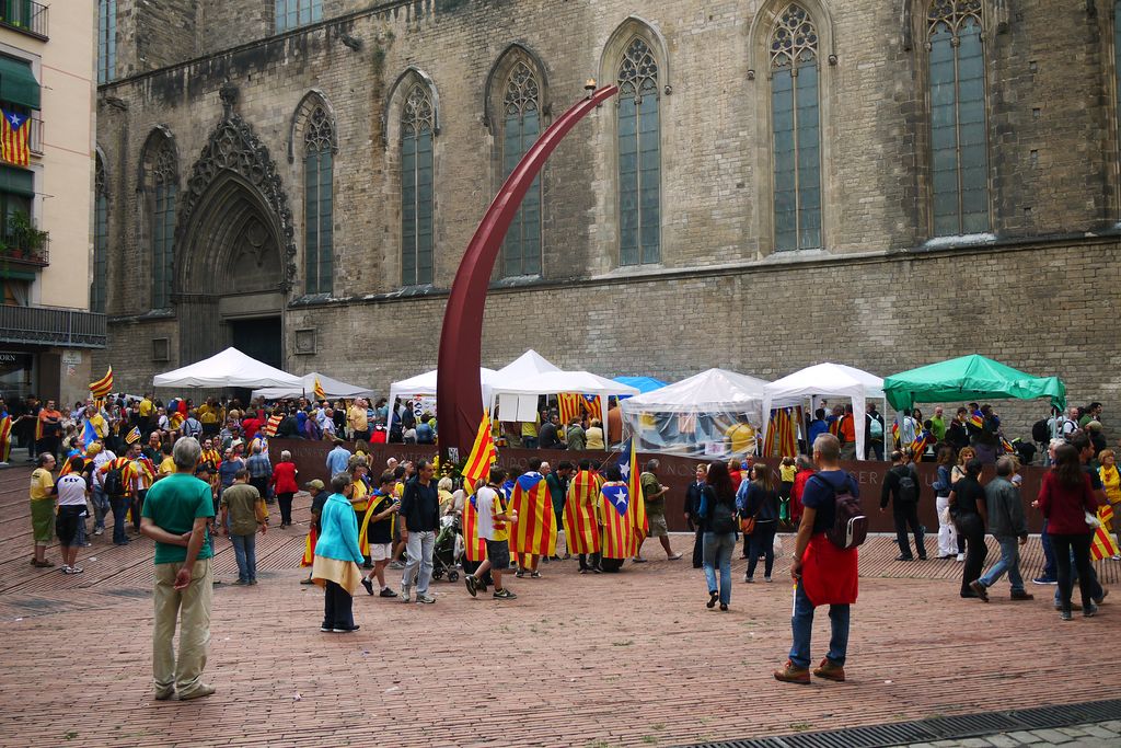 Diada de Catalunya, 2013. Ofrena al Fossar de les Moreres