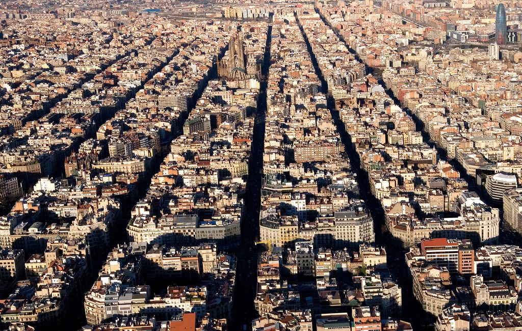 Vista aèria de l'Eixample