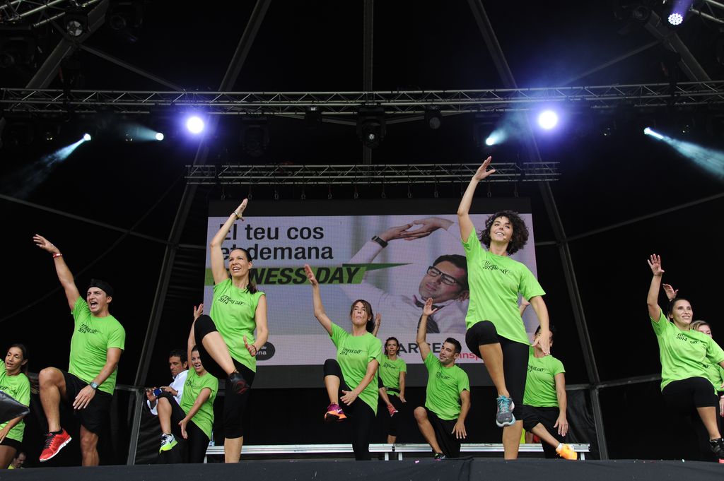 Fitness Day 2014. Monitors a l'escenari