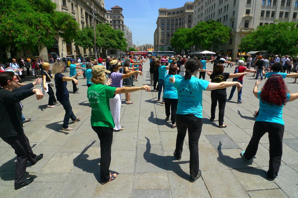 Taitxí al pla de la Catedral de Barcelona