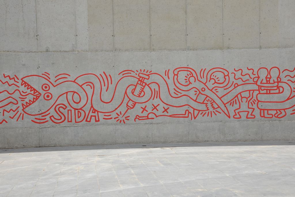 Mural contra la sida de Keith Haring