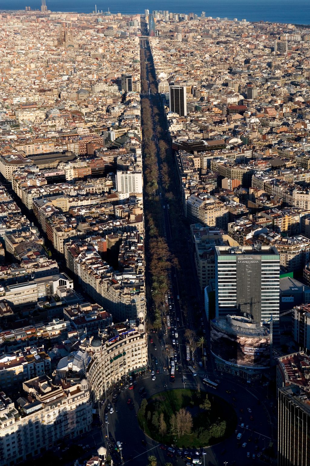 Vista aèria de la Diagonal