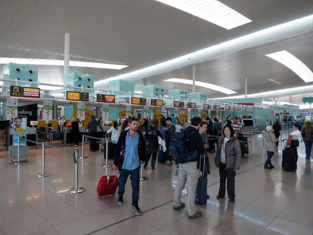 Aeroport de Barcelona. Interior de la Terminal 1