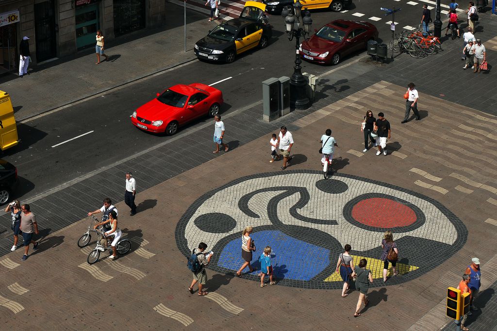 La Rambla Mosaic de Joan Miró al pla de l'Os