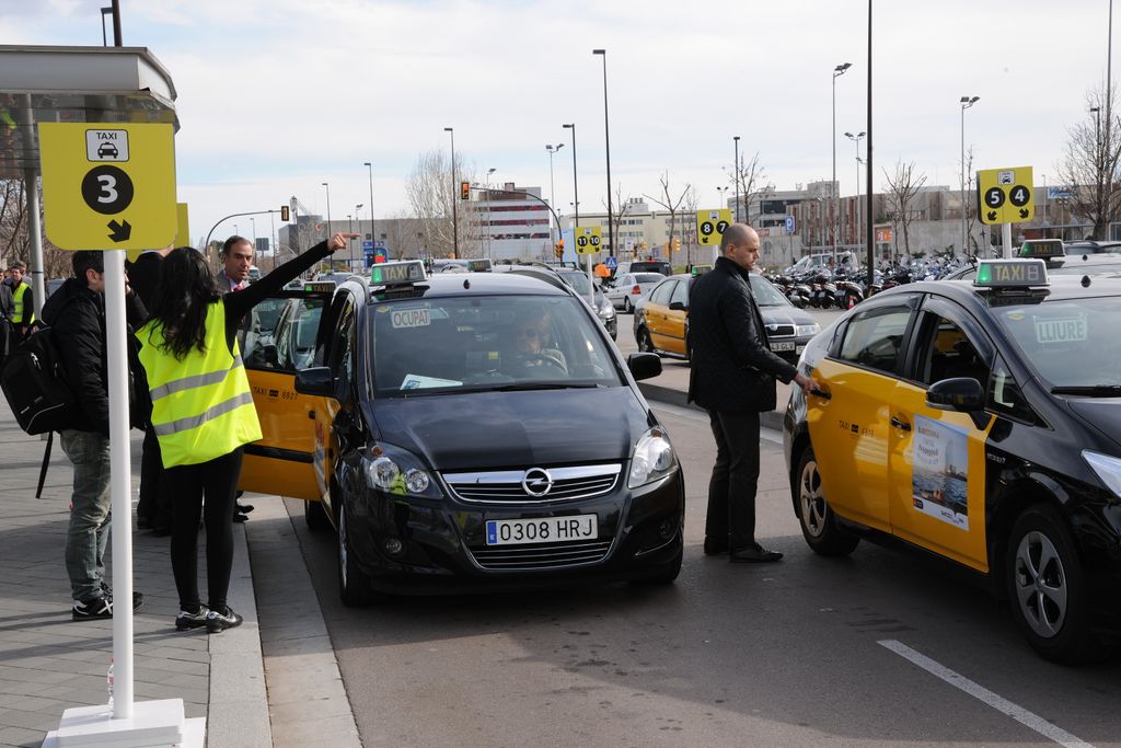 Congrés de Telefonia Mòbil 2014. Zona de taxis