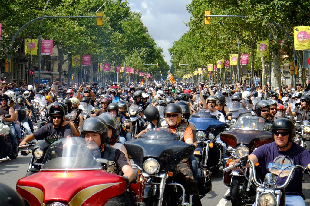 Barcelona Harley Days 2014. Passejada