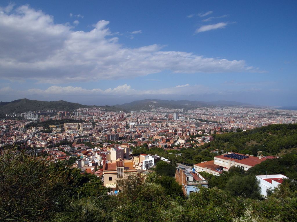 Vista parcial de Barcelona. Barri del Carmel