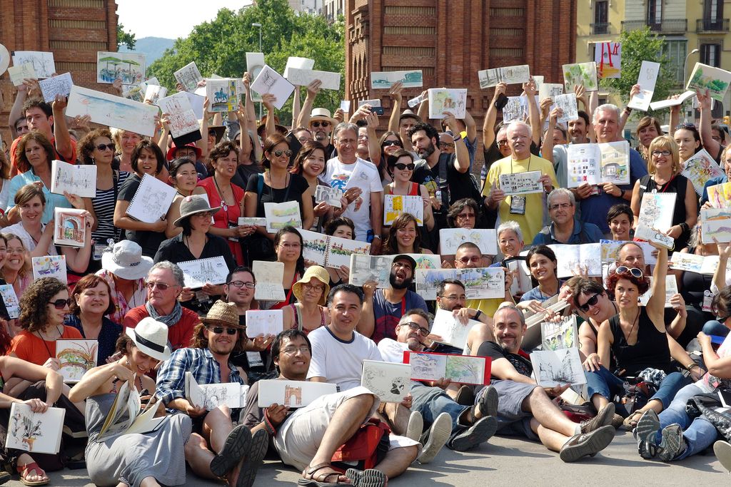 Urban Sketching Symposium. Grup de participants