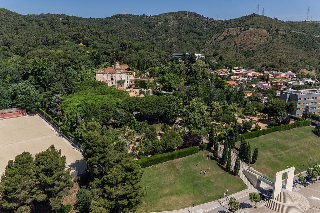 Parc del Laberint. Vista àeria dels accessos