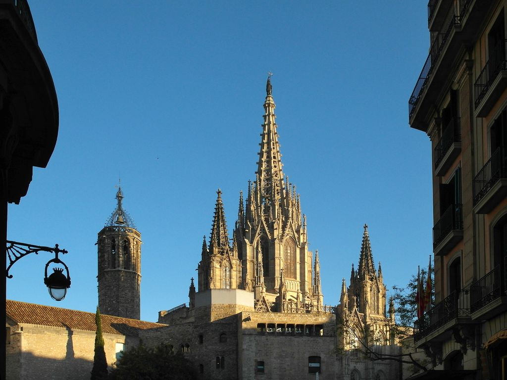 Torres i cimbori de la Catedral de Barcelona