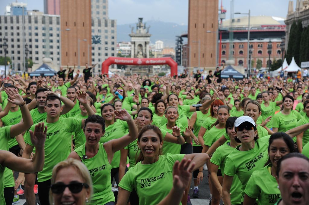 Fitness Day 2014. Públic fent esport