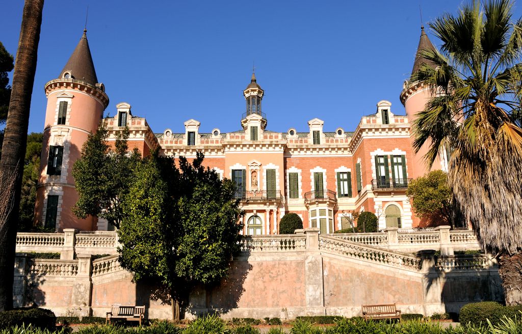 Palau de les Heures o Casa Gallart. Vista des dels jardins