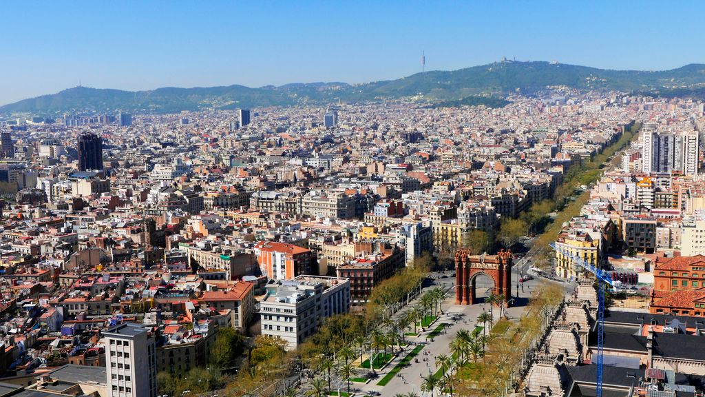 Vista del passeig de Lluís Companys, Arc de Triomf i passeig de Sant Joan