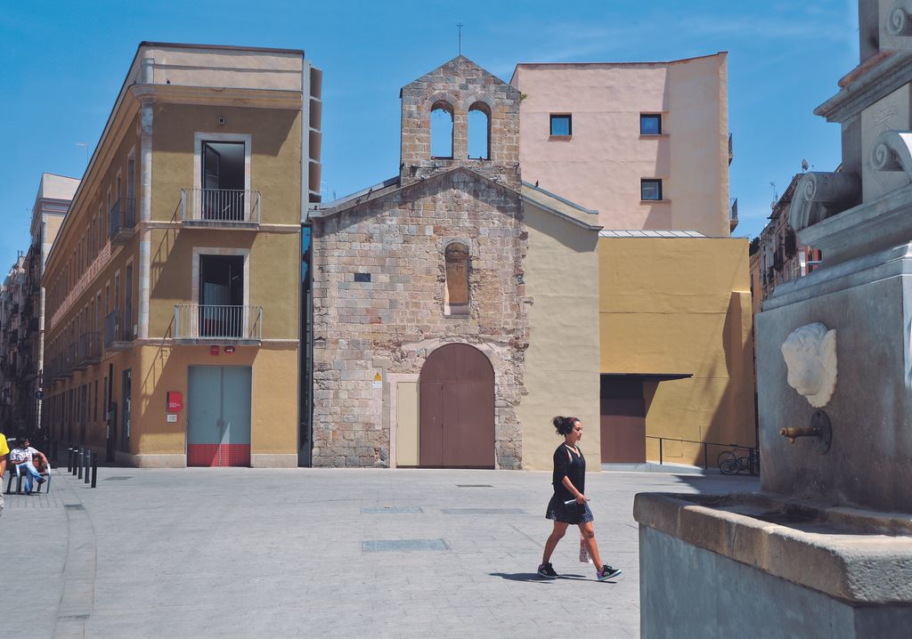 Façana de l'església de Sant Llàtzer