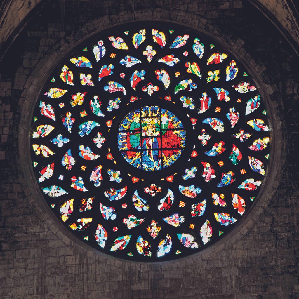 Església de Santa Maria del Mar. Rosassa vista des de l'interior