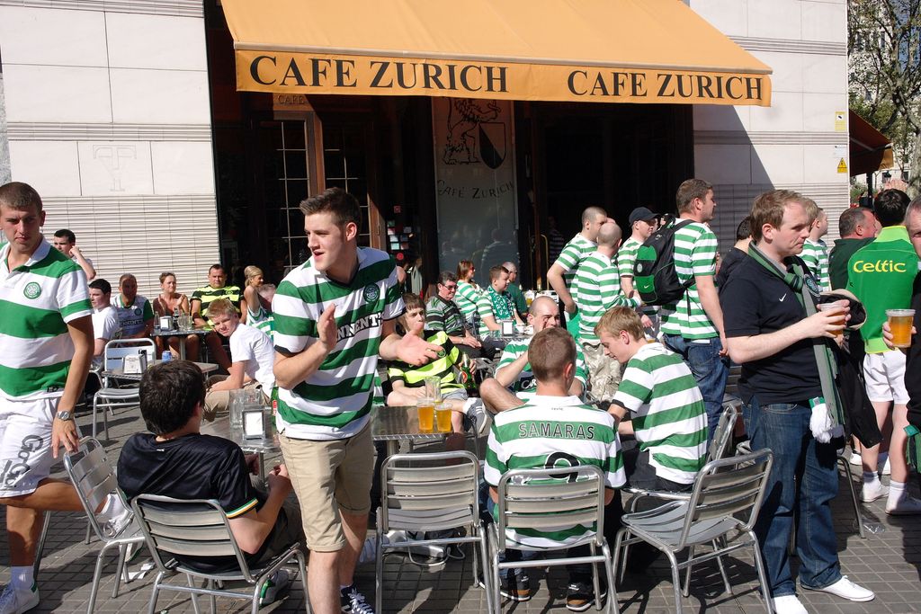 Seguidors del Celtic FC al Cafè Zurich