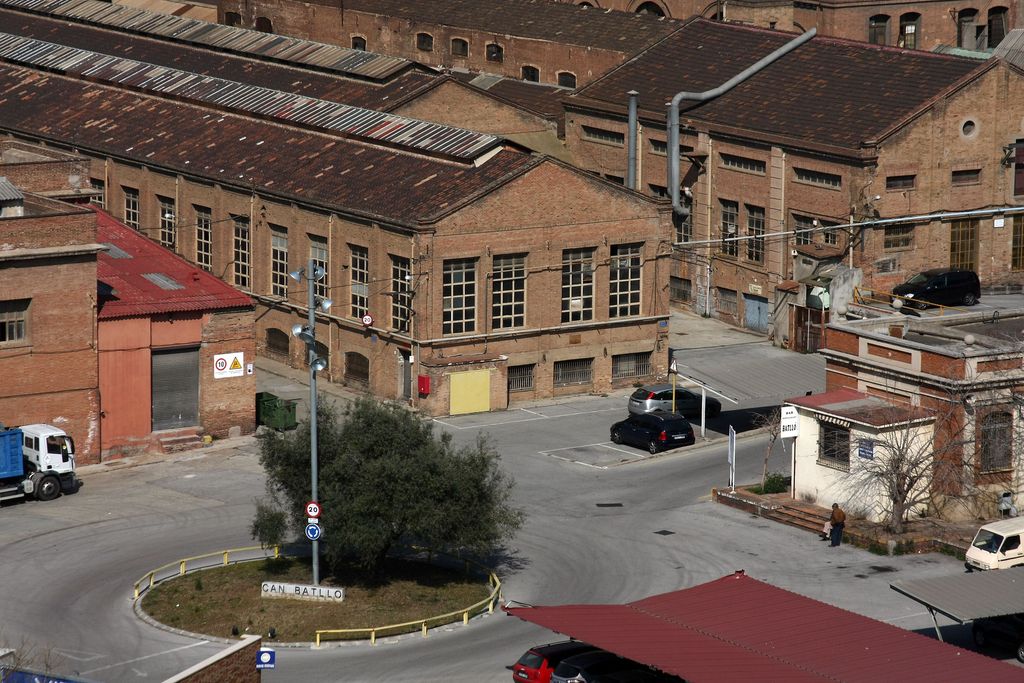 Vista aèria del recinte de la Fàbrica de Can Batlló