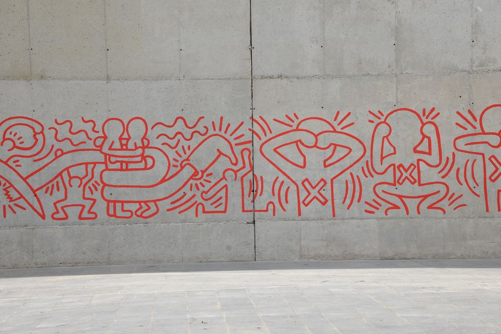 Mural contra la sida de Keith Haring