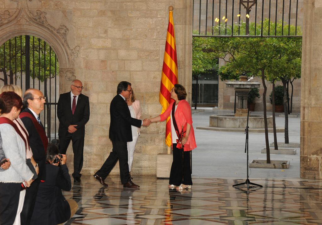 Sessió constitutiva de la corporació municipal. Acte institucional al Palau de la Generalitat