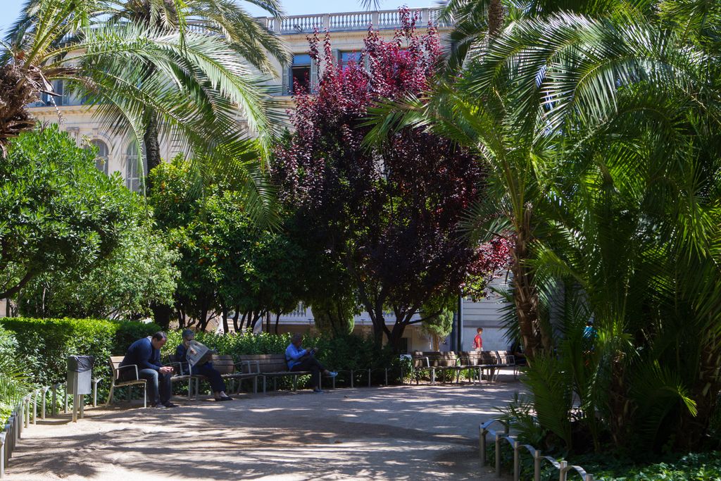 Jardins del Palau Robert. Passeig central