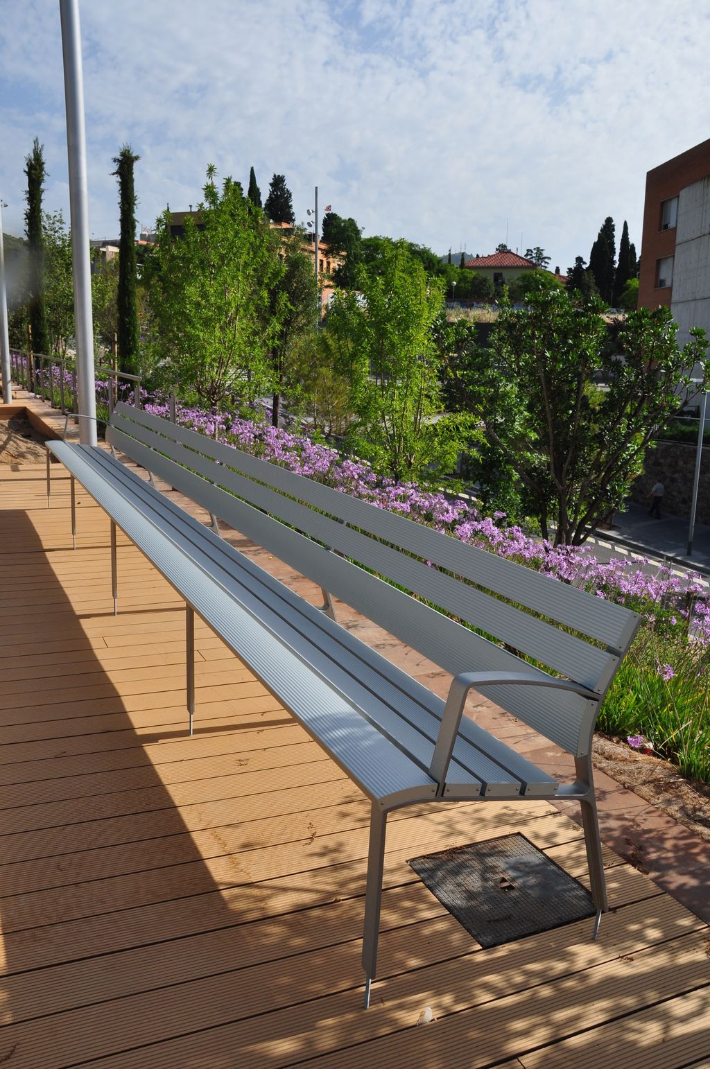 Banc del parc de les Rieres d'Horta