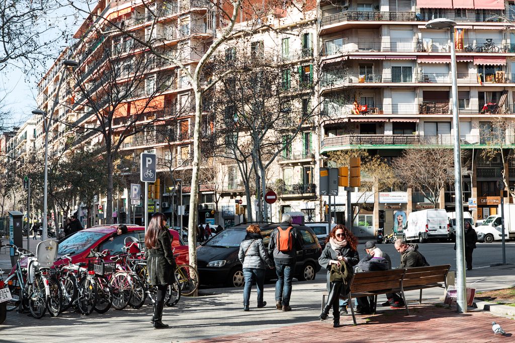 Persones a l'Avinguda Mistral