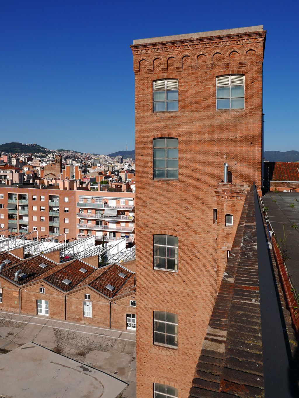 Exterior de la fábrica de creación Fabra i Coats
