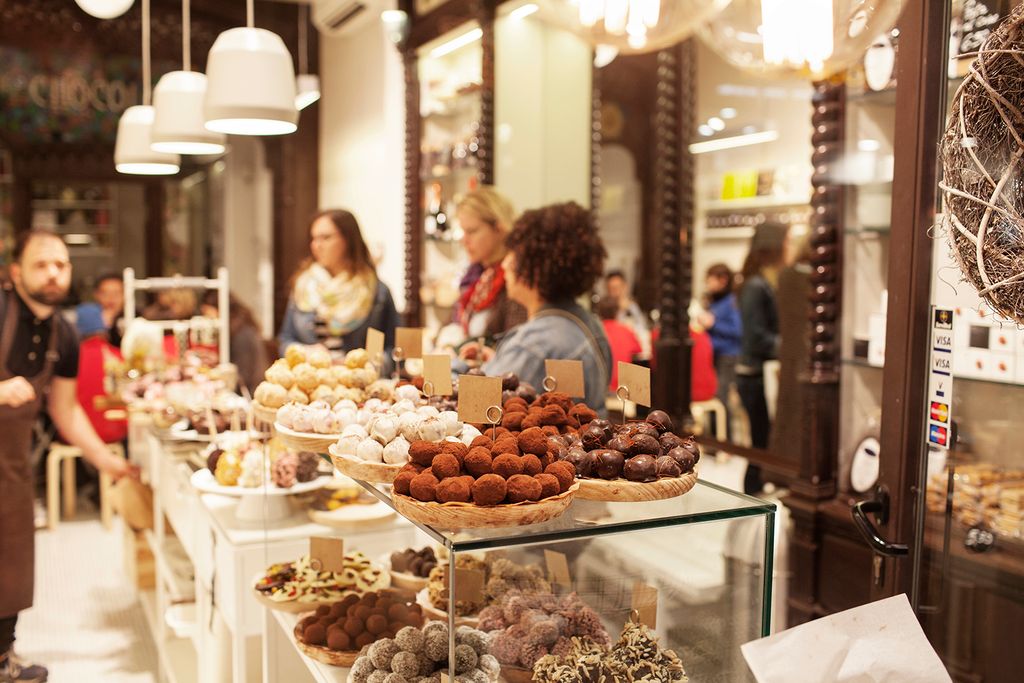Botiga de venda de productes de xocolata