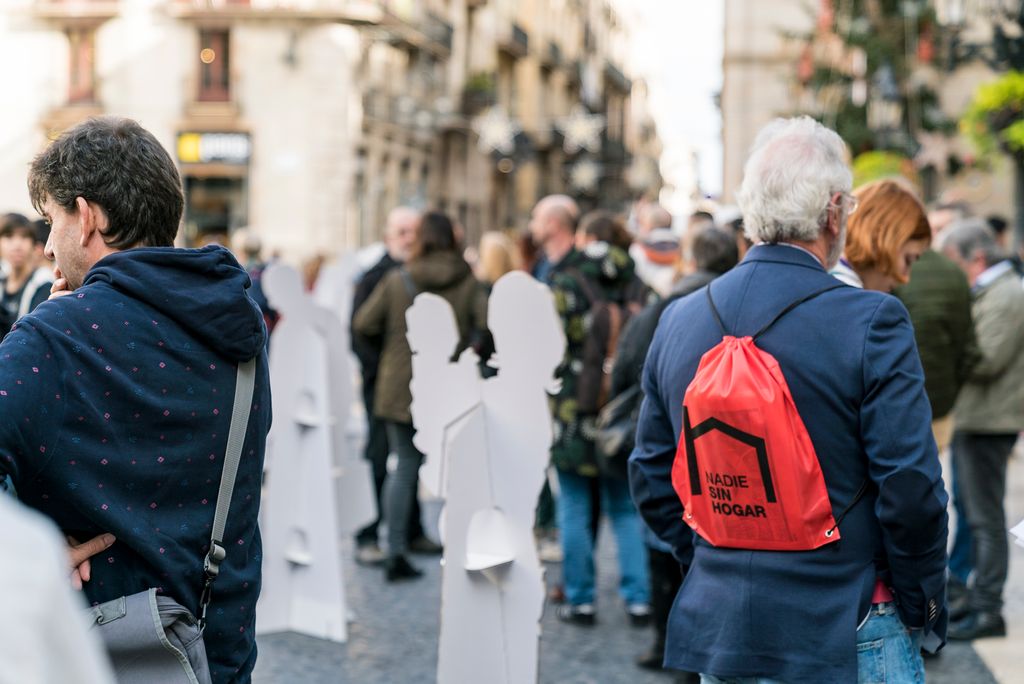 Acte de la XAPSLL a favor de les persones sense llar